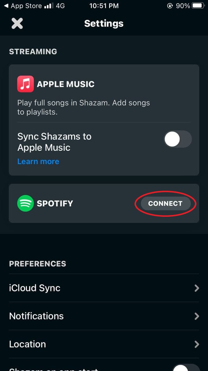 قم بتوصيل التعرف على موسيقى Shazam بـ Spotify على جهاز iPhone الخاص بك