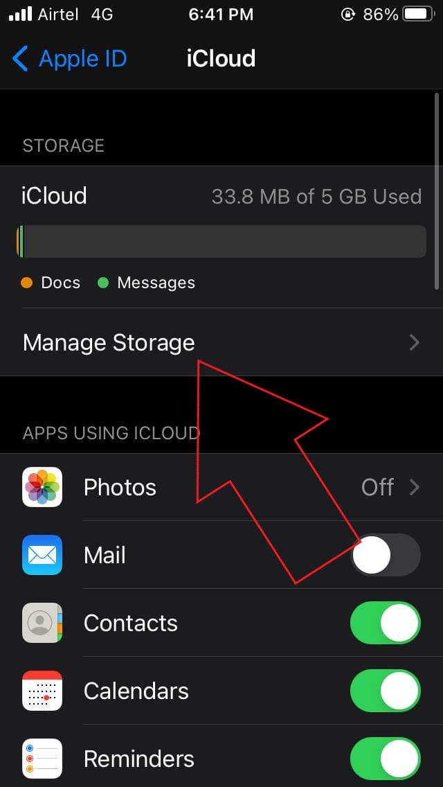 إصلاح مشكلة تخزين iCloud على iPhone
