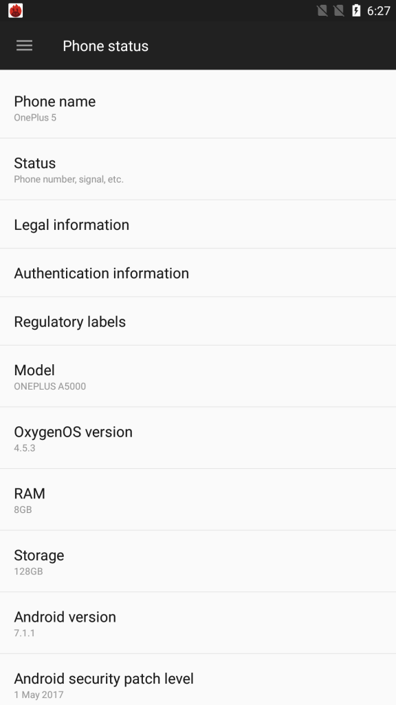 Obrazovka OnePlus 5 O telefonu